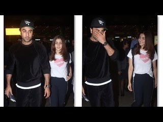 SPOTTED! Lovebirds Alia Bhatt & Ranbir Kapoor At The Airport | SpotboyE