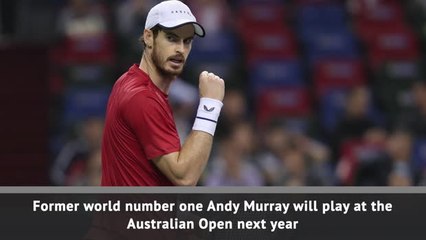 Murray to play at Australian Open