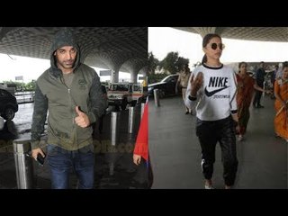 SPOTTED: Deepika Padukone & John Abraham At The Airport