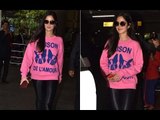 Katrina Kaif Returns From A Wedding; Slays It At The Airport In A Pink Sweatshirt
