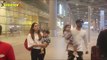 SPOTTED! Shahid Kapoor & Mira Rajput With Kids At The Airport