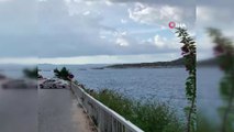 Dünyaca ünlü Kaputaş plajı açıklarında hortum paniği
