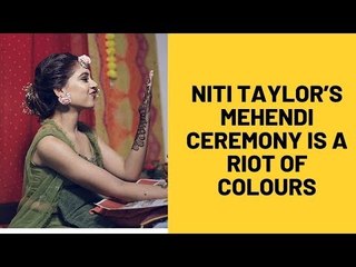 Niti Taylor looks pretty in green at her Mehendi function | SpotboyE