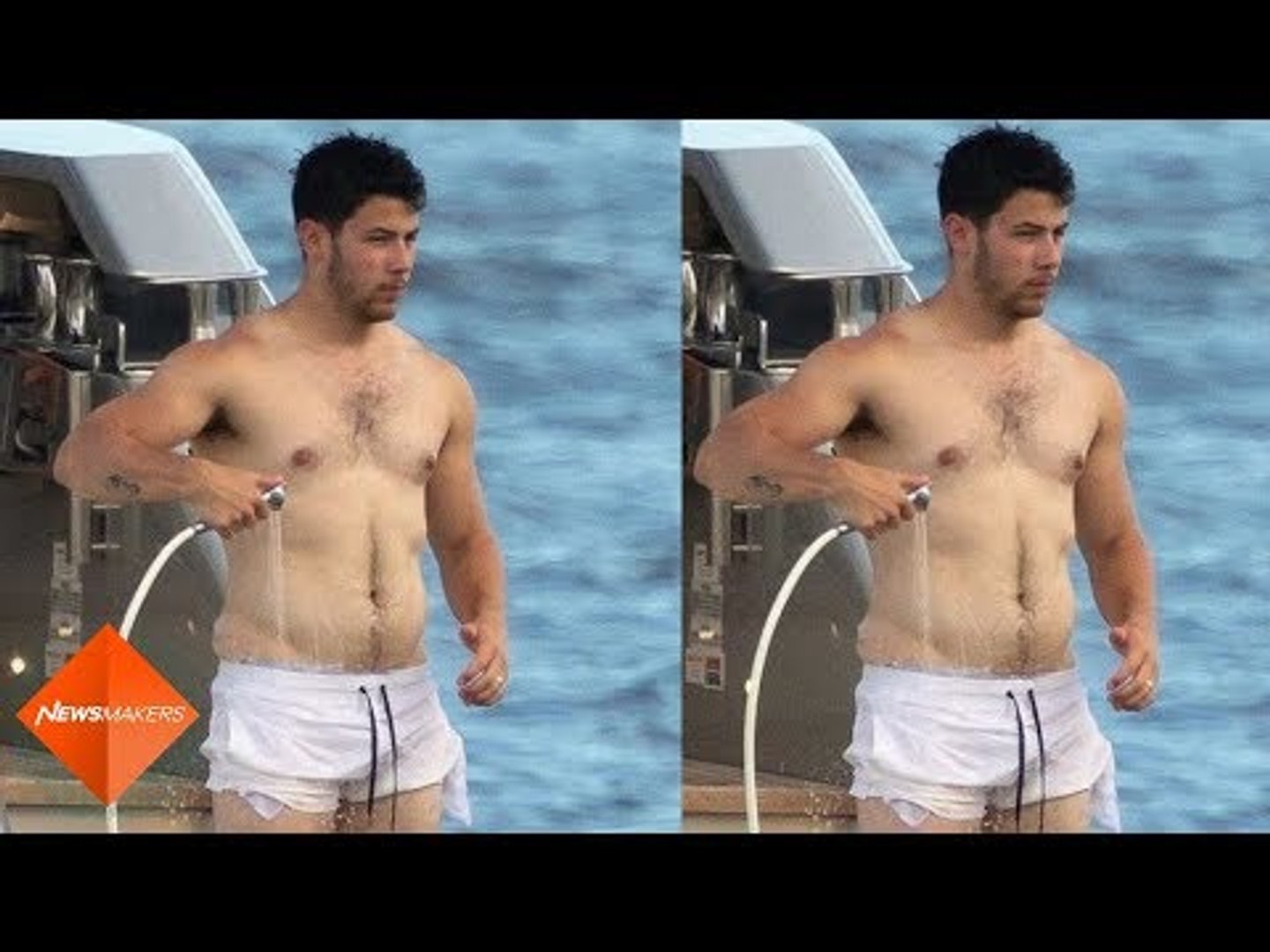 Nick Jonas goes Shirtless, flaunts ‘Love Handles’ during his Miami Vacation  | SpotboyE, image size:1440x1080