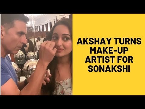 Mission Mangal: Akshay Kumar turns makeup artist for Sonakshi Sinha | SpotboyE