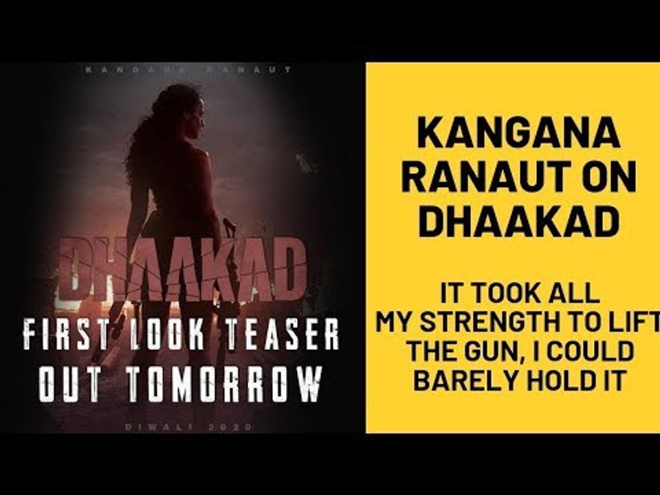 Kangana Ranaut on Dhaakad: It took all my strength to lift the gun,I could barely hold it | SpotboyE