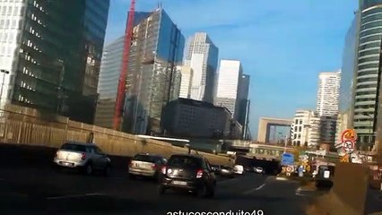 voyage de MANTES vers LA DEFENSE et PARIS place de l'Etoile