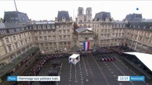 Paris : hommage aux fonctionnaires tués à la préfecture de police