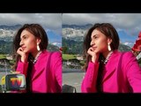 Erica Fernandes looks stunning in a fuchsia pink blazer in pics from Switzerland | SpotboyE