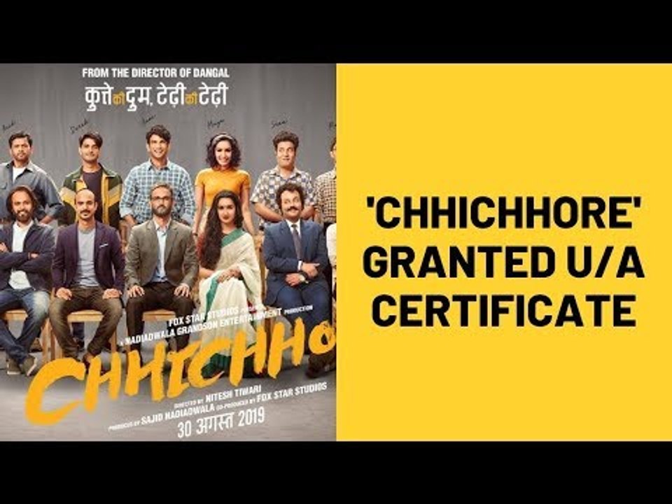 Sushant Singh Rajput's 'Chhichhore' Granted U/A Certificate By Censor Board | SpotboyE