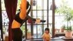 Taimur Ali Khan chills on a treadmill as mommy Kareena Kapoor Khan works out hard | SpotboyE