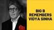 Amitabh Bachchan Tweets About Vidya Sinha’s Demise; Sends Condolences To Late Actress’ Family