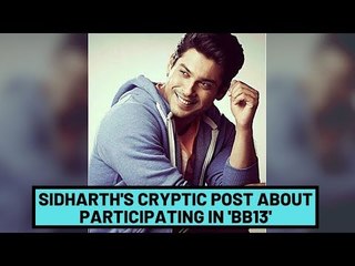 Sidharth Shukla Shares A Cryptic Post Hinting At Participating In 'Bigg Boss 13' | TV | SpotboyE