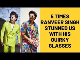 5 Times Ranveer Singh Stunned Us With His Quirky Glasses | SpotboyE