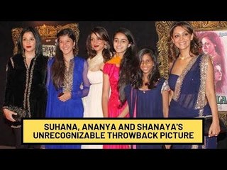 Besties Suhana, Ananya And Shanaya Look Unrecognizable In Recent Throwback Picture | SpotboyE