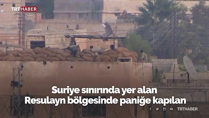 Teröristlerin panikle kazdığı çukurları TRT Haber görüntüledi