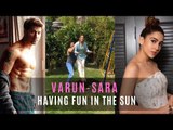 Varun Dhawan shares a video of having fun in the sun with Sara | SpotboyE