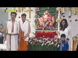 Ekta Kapoor, Tusshar Kapoor,Jeetendra & Neil Nitin Mukesh with his family celebrate Ganesh Chaturthi