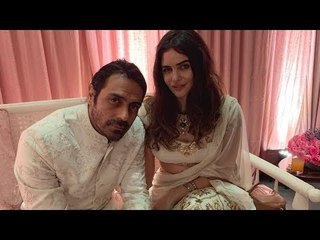 Arjun Rampal Attends Mehr's Ganpati Celebrations With Gabriella Demetriades And His Newborn Son