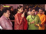 Sonam Kapoor Visits a Ganpati Pandal to take Bappa's Blessings | SpotboyE