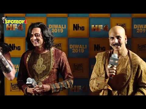 Akshay Kumar, Riteish Deshmukh, Bobby Deol, Kriti Sanon &others at the trailer launch of Housefull 4
