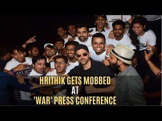 Hrithik Roshan Gets Mobbed By Fans At The Event Celebrating War's Record-Breaking Success | SpotboyE