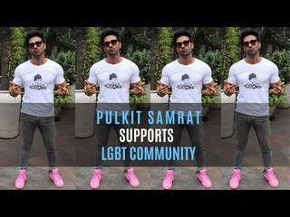 Pulkit Samrat Supports The LGBT Community; Wears 'Pretty Pink' Shoes To Work | SpotboyE