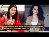 Kangana Ranaut Used To Suck On Her Thumb As A Kid, Reveals Sister Rangoli Chandel | SpotboyE
