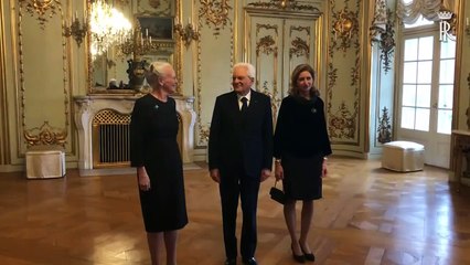 Danimarca - Il Presidente Mattarella incontra la Regina Margherita II (08.10.19)