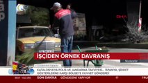 Belediye işçisinden örnek davranış