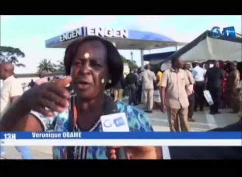 RTG - Lancement officiel de la nouvelle station service de Makokou par le Ministre du pétrole, Noël Mboumba