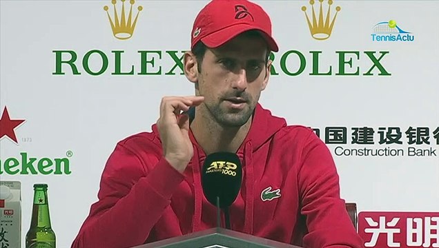 ATP - Shanghai 2019 - Novak Djokovic : Rafael Nadal and me, we have different ways from those of Roger Federer