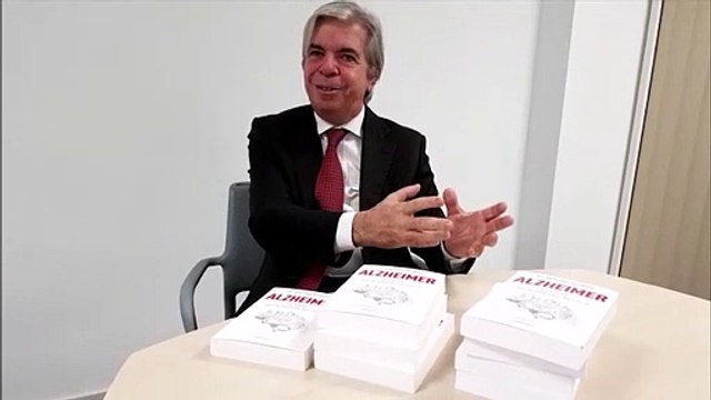 Le professeur Bruno Dubois, spécialiste d'alzheimer, explique l'intérêt des travaux de recherche récompensés par le prix Claude Pompidou 2019 à Belfort