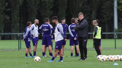 Anderlecht : premier entraînement avec Franky Vercauteren