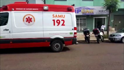 Equipes do Samu prestam atendimentos a jovem na Região do Ciro Nardi