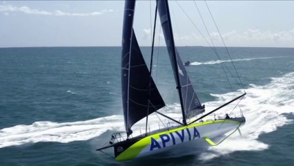 Charlie Dalin, les premiers tests de son nouveau voilier