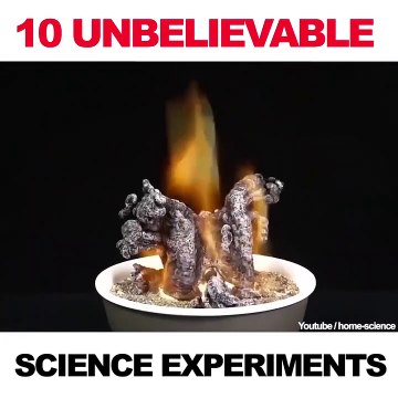 Une compilation d'expériences et réactions chimiques incroyables