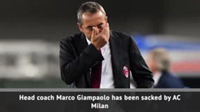 Giampaolo sacked by Milan with Pioli tipped to replace him