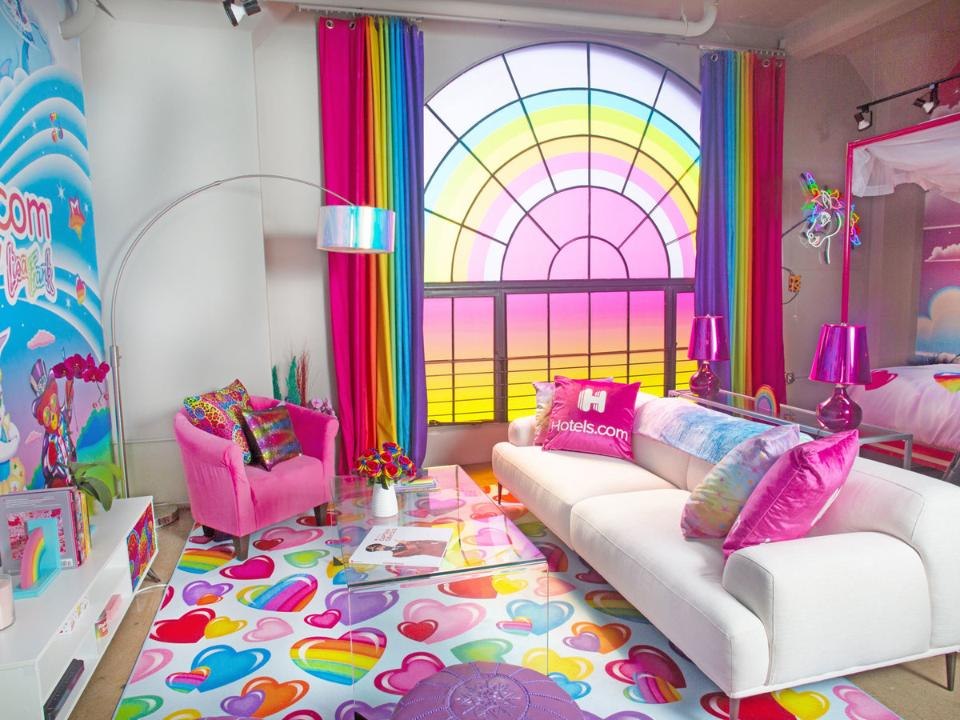 This Lisa Frank-Themed Hotel Room Is Stocked wi...