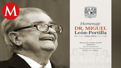 Rinden homenaje a Miguel Leon-Portilla en la UNAM