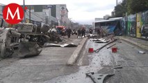 Carambola en la autopista Mexico-Toluca deja 15 heridos