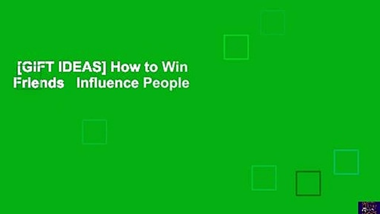 [GIFT IDEAS] How to Win Friends   Influence People