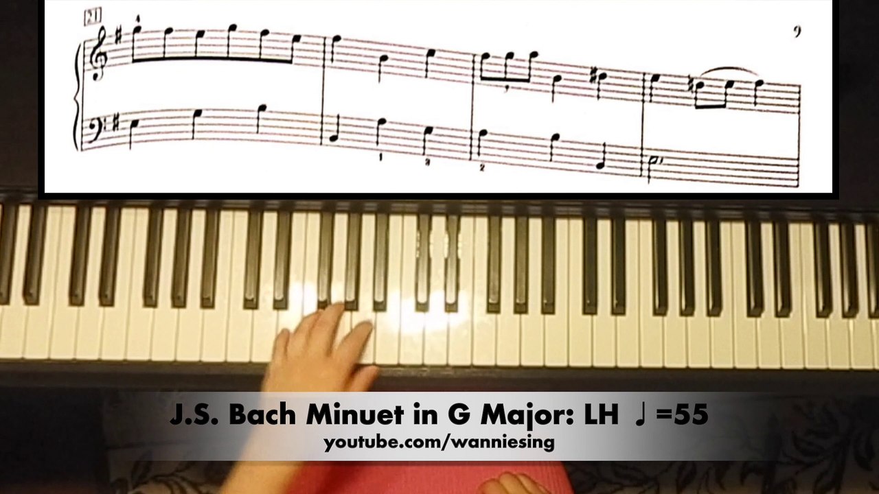 Bach Minuet in G major: rcm level 4 repertoire