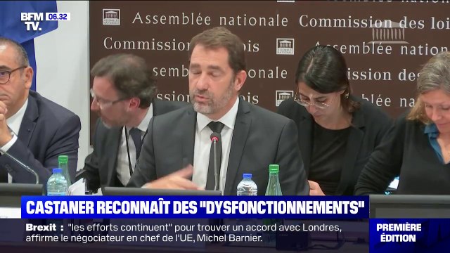 Auditionné mardi à l'Assemblée nationale, Christophe Castaner a reconnu des dysfonctionnements