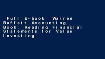 Full E-book  Warren Buffett Accounting Book: Reading Financial Statements for Value Investing