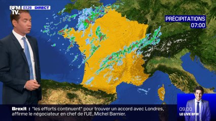 La météo pour ce mercredi 9 octobre 2019