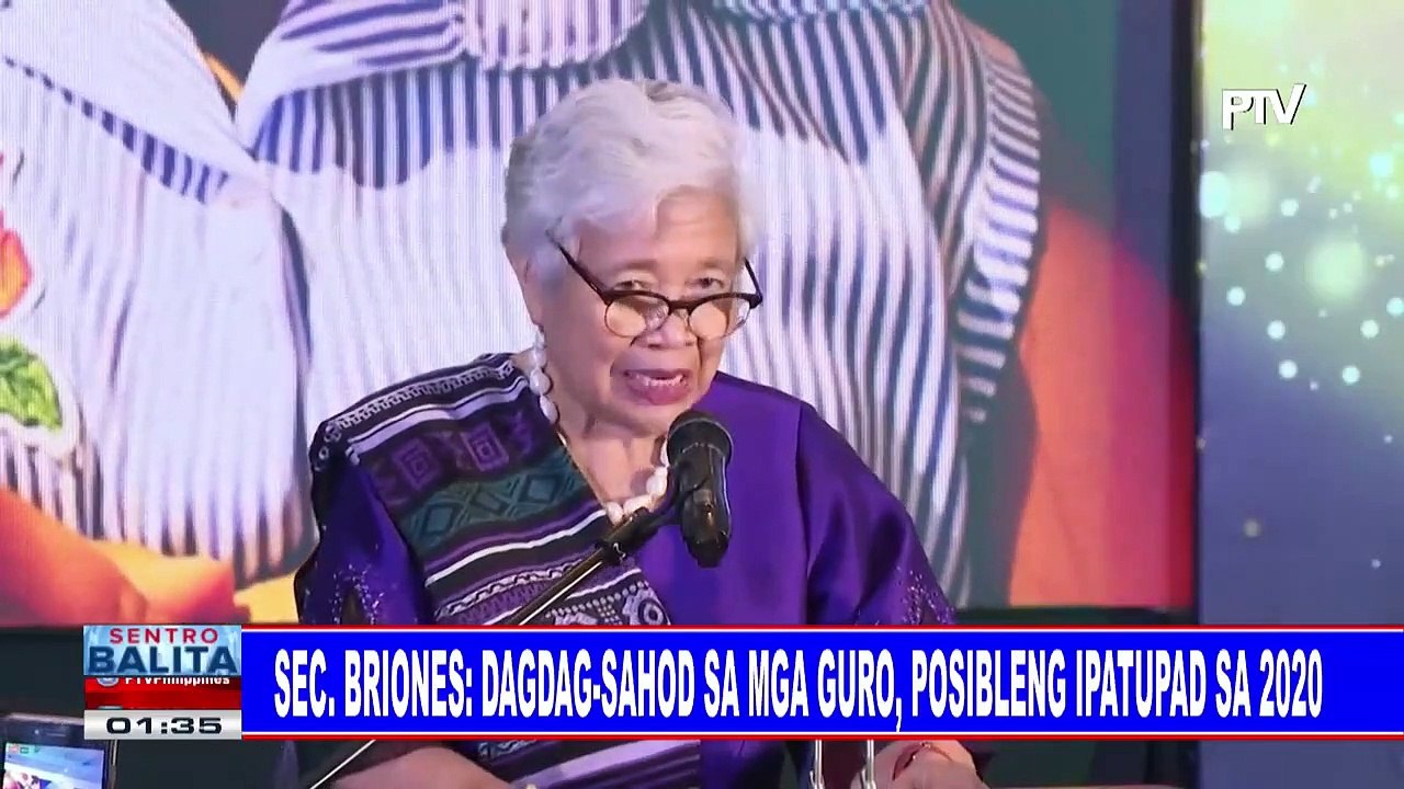 Sec. Briones: Dagdag-sahod sa mga guro, posibleng ipatupad sa 2020