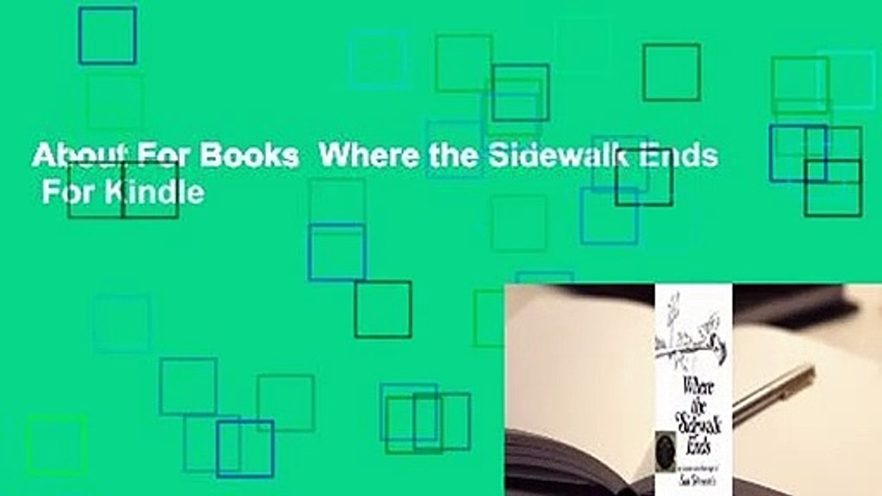 About For Books  Where the Sidewalk Ends  For Kindle