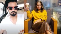 Hina Khan's coffee date with boyfriend Rocky Jaiswal,Check out | FilmiBeat