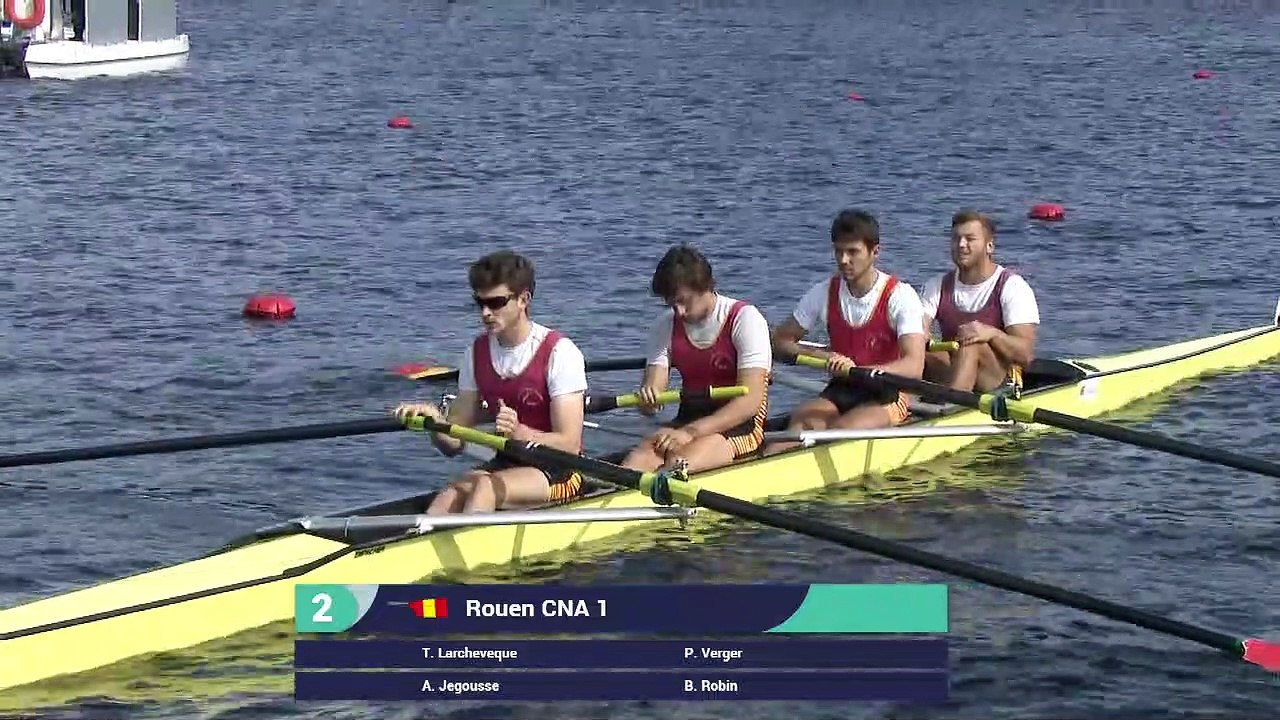 Championnats de France Sprint Senior Gerardmer 2019 - Final A Quatre de pointe sans barreur senior homme